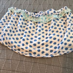 Crop top polka dot top